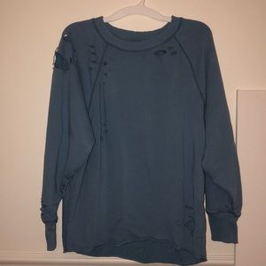 Aerie Distressed Crewneck